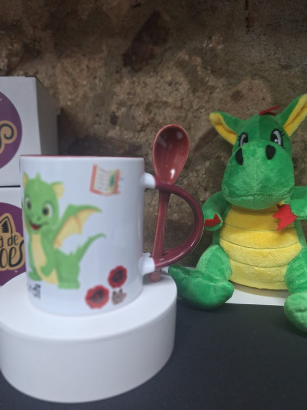 Taza Sant Jordi + cuchara