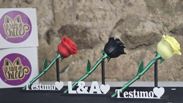 Rosa - Arte 3D personalizable